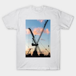 Cranes Over St Paul's Cathedral, London T-Shirt